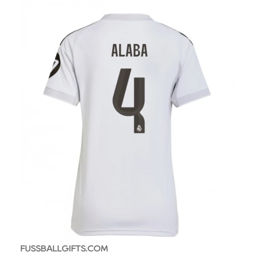 Real Madrid David Alaba #4 Fußballbekleidung Heimtrikot Damen 2025-26 Kurzarm